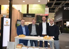 Vier man sterk op de stand van Warnez. Het bedrijf heeft het druk op een moeilijke, vragende aardappelmarkt, maar Kurt De Nys, Stijn De Pourcq, Jurgen Duthoo en Christophe De Loore waren toch aanwezig op de beurs.